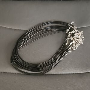 12 Elegant Black Necklace Set